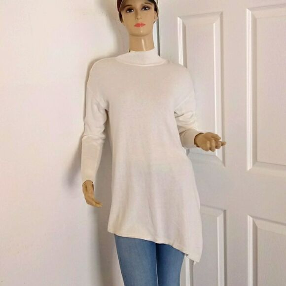 NEW Worthington Asymmetrical Cotton Rayon Sweater - Picture 1 of 5